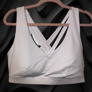 NWT Ideology White Strappy Sports Bra 1X
